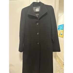 Cinzia Rocca Wool & Cashmere Coat - Black - Size 4 - New without Tags